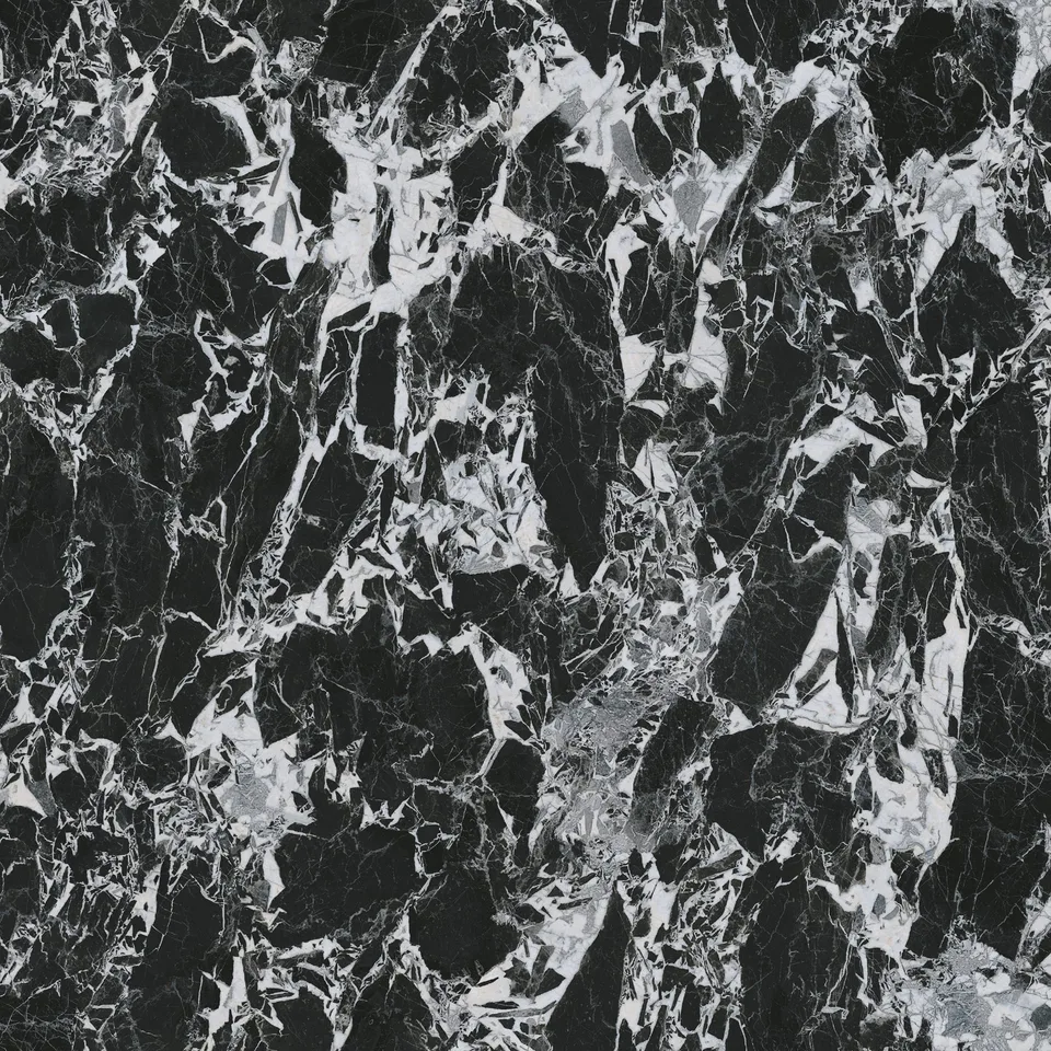 Large sample of the Black Marble marble inspired kitchen worktop finish