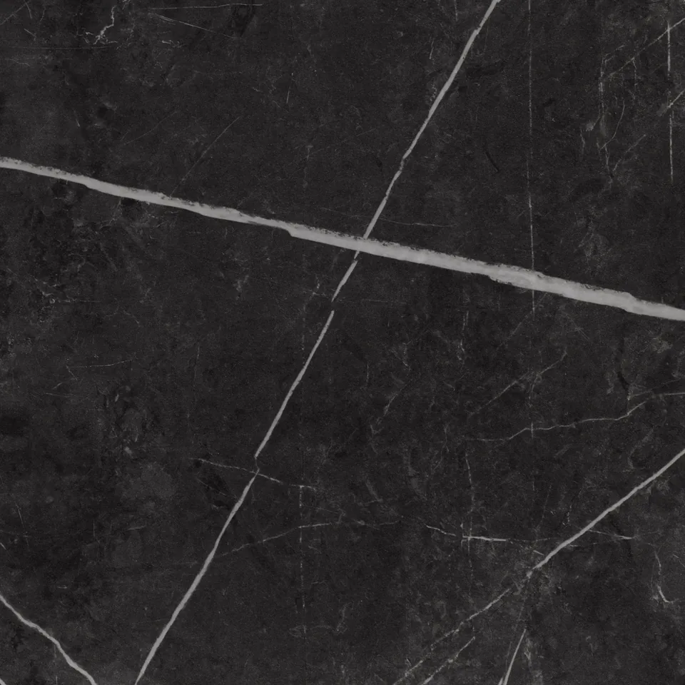 Large sample of the Ferro Graphite Matt 9483 marble inspired kitchen worktop finish