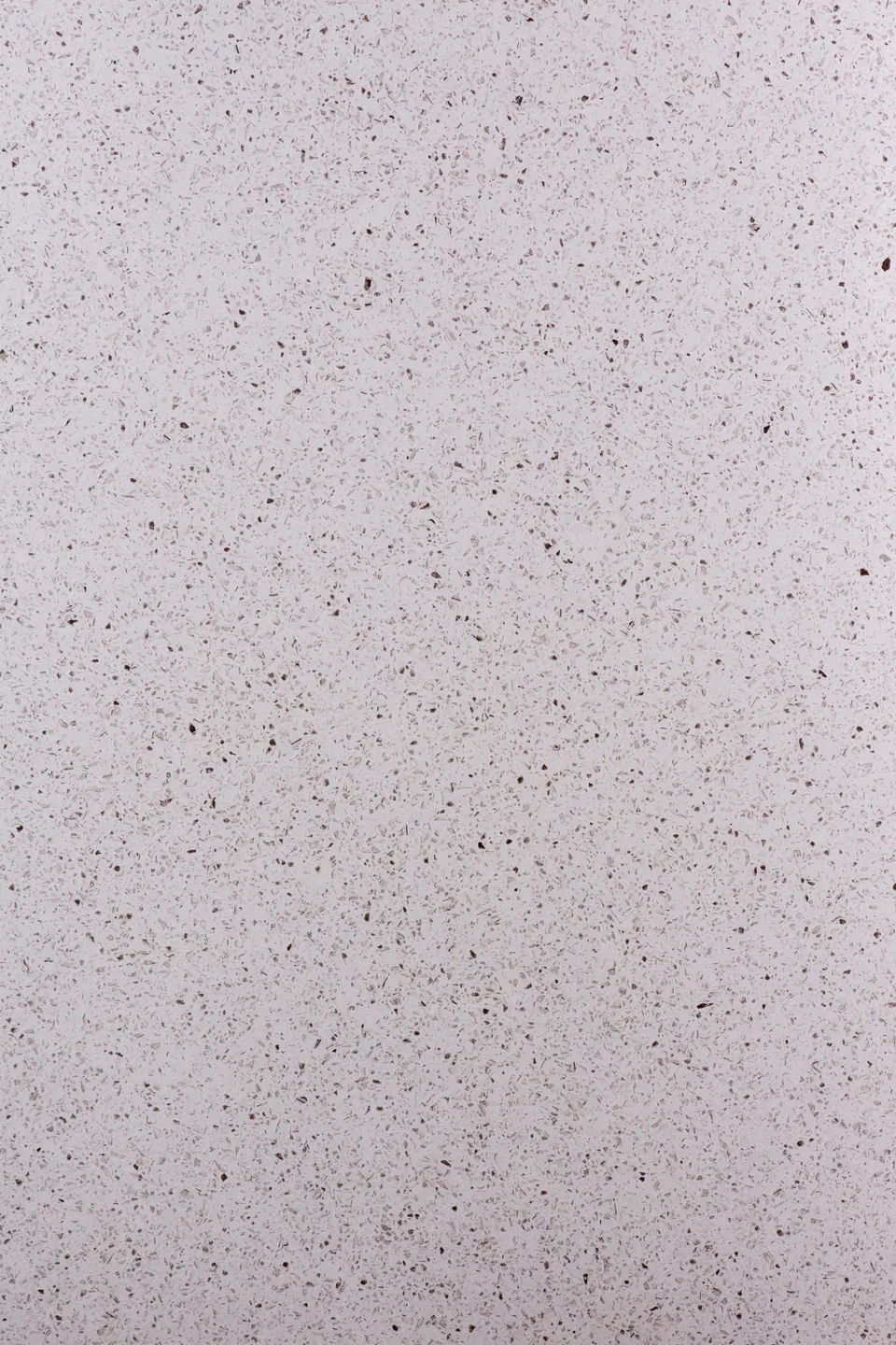 Large sample of the White Quartz terrazzo & patterned kitchen worktop finish